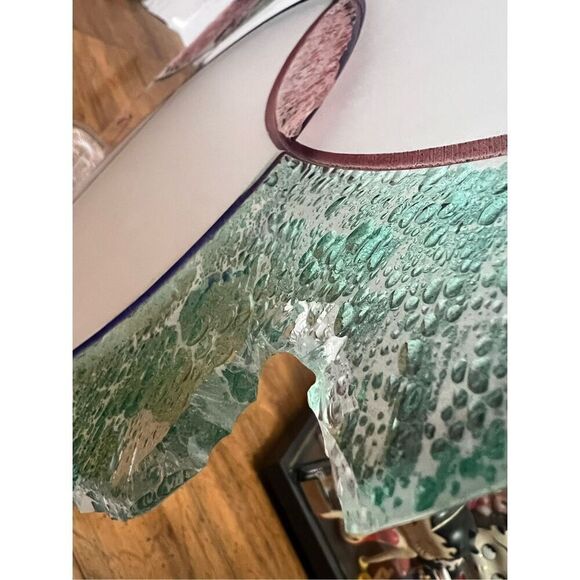 Signed Vintage crackled Abstract Acrylic Sculpture - Picture 11 of 12